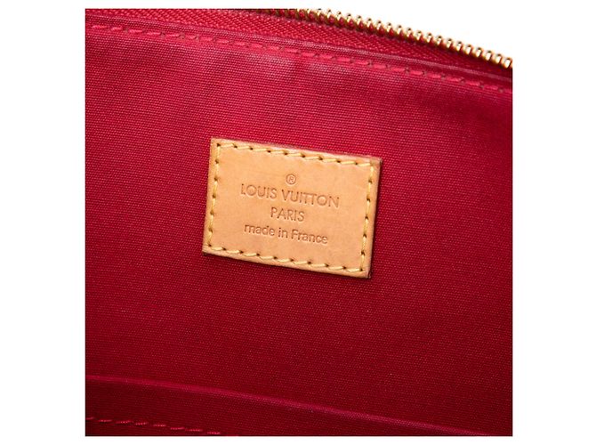 Louis Vuitton Red Monogram Vernis Bellevue GM Rosso - vista 5