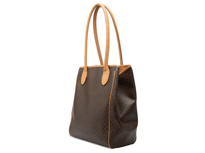 Céline Celine Tote aus beschichtetem Canvas Macadam Braun - Ansicht 2