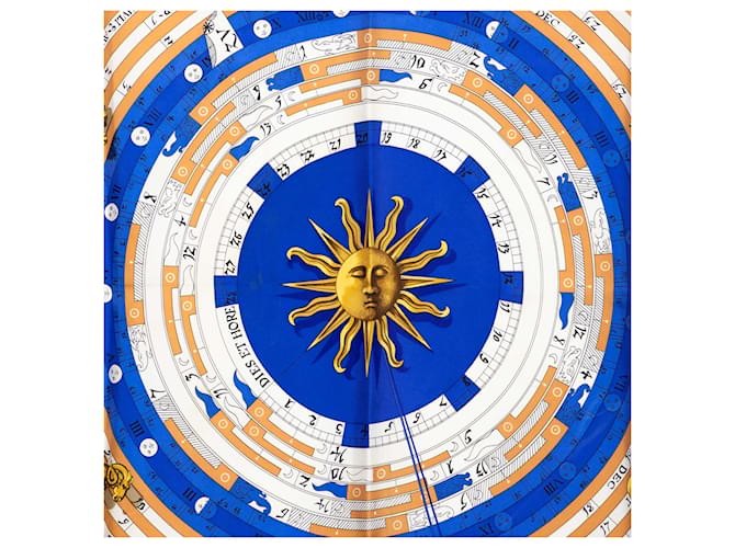 Sciarpa in seta Hermès Blue Astrologie Forever 90 - vista 4