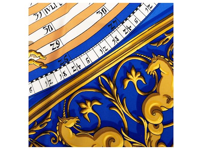 Sciarpa in seta Hermès Blue Astrologie Forever 90 - vista 5