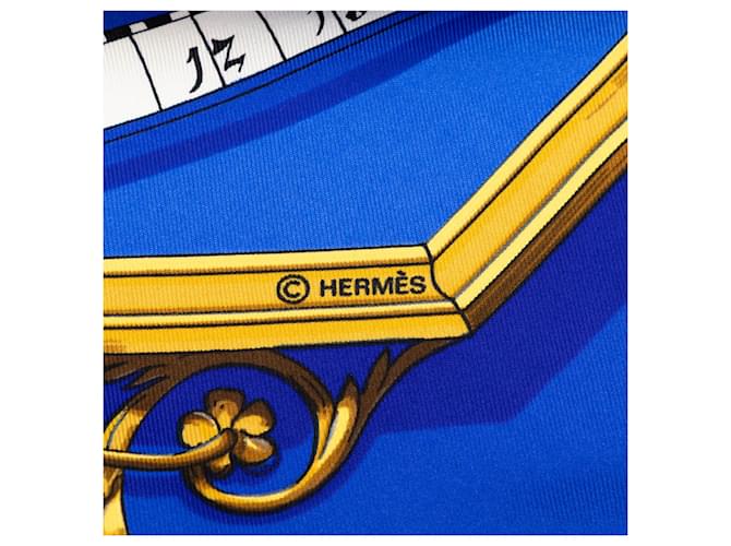 Sciarpa in seta Hermès Blue Astrologie Forever 90 - vista 7