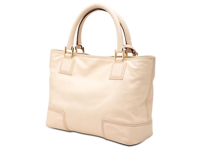 LOEWE Tote Fusta 30 in pelle marrone Beige - vista 2