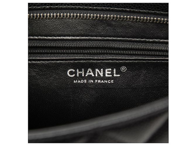 Tote Chanel Black Caviar Medallion Nero - vista 5