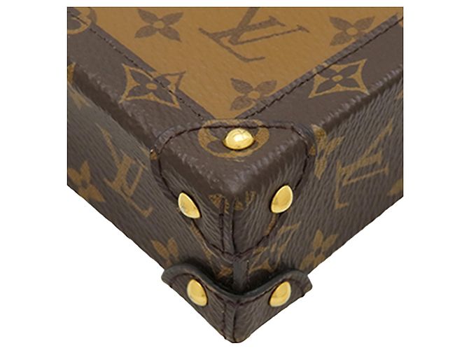 Louis Vuitton Marrone Monogram Reverse Pochette Trunk Verticale - vista 10