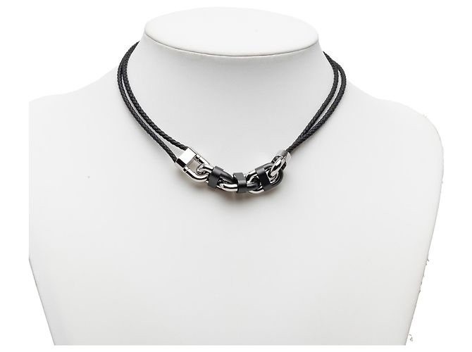 Hermès Black Swift Chaine Maillon Double Tour Schwarz - Ansicht 5