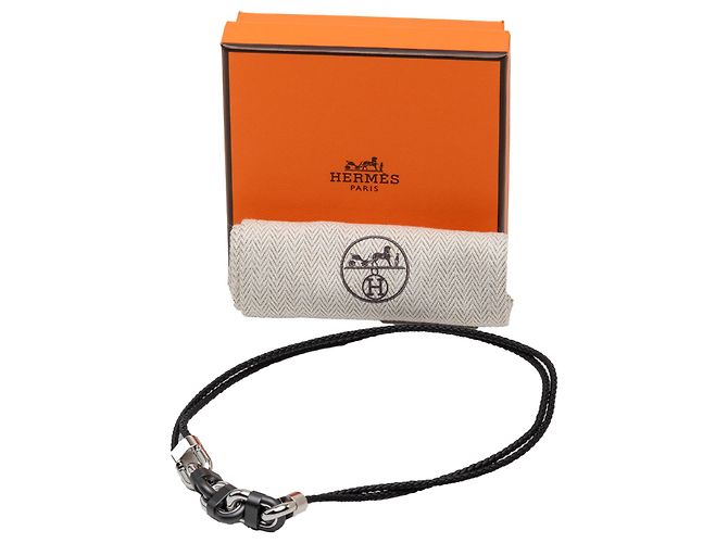Hermès Black Swift Chaine Maillon Double Tour Schwarz - Ansicht 6