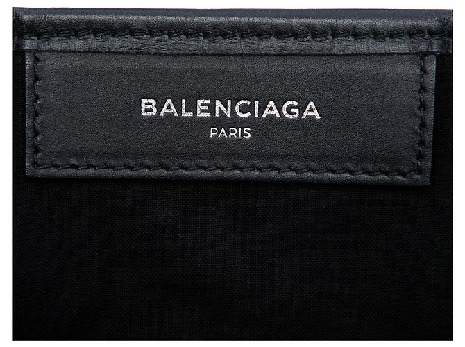 Balenciaga Canvas Cabas Weiß Navy XS - Ansicht 5
