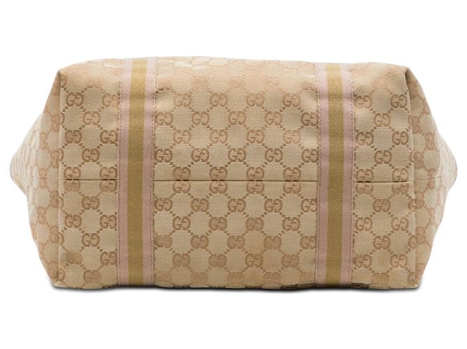 Gucci Jolicoeur Tote aus beigem GG Canvas - Ansicht 3