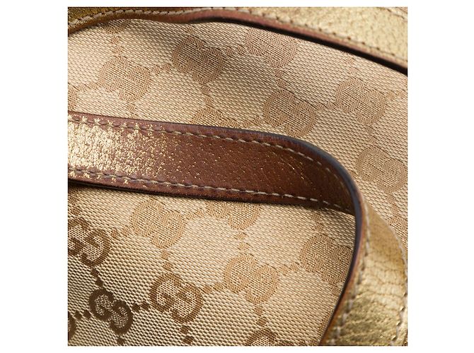 Gucci Jolicoeur Tote aus beigem GG Canvas - Ansicht 6