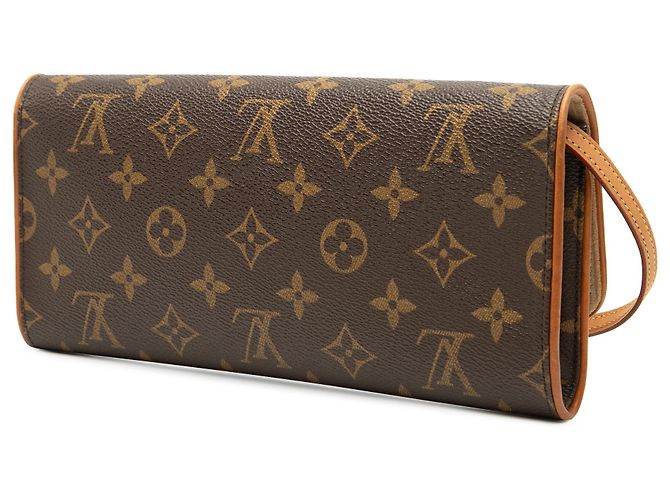 Louis Vuitton Pochette Twin GM Marrone Monogram - vista 2