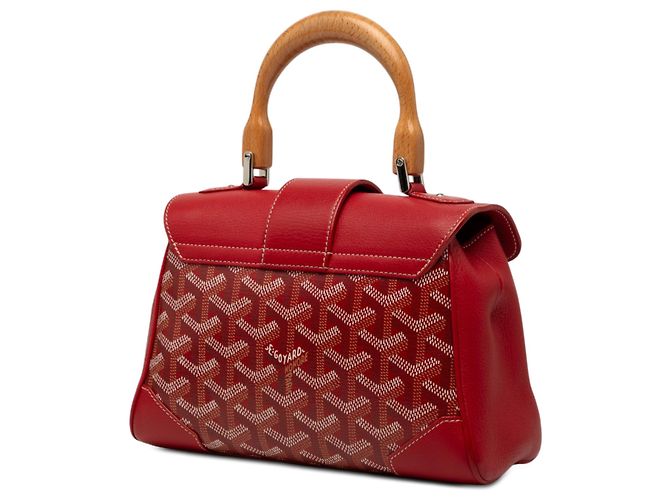 Goyard Red Mini Goyardine Saigon Souple Rosso - vista 2
