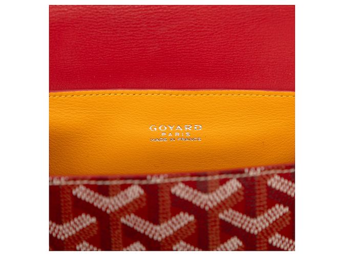 Goyard Red Mini Goyardine Saigon Souple Rosso - vista 5