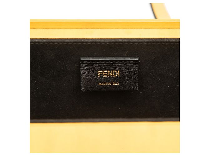 Fendi Borsa a tracolla orizzontale in pelle gialla Giallo - vista 5