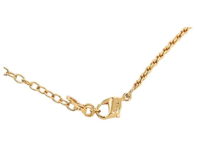 Collana con pendente flacone di profumo Dior Gold placcato oro D'oro - vista 4