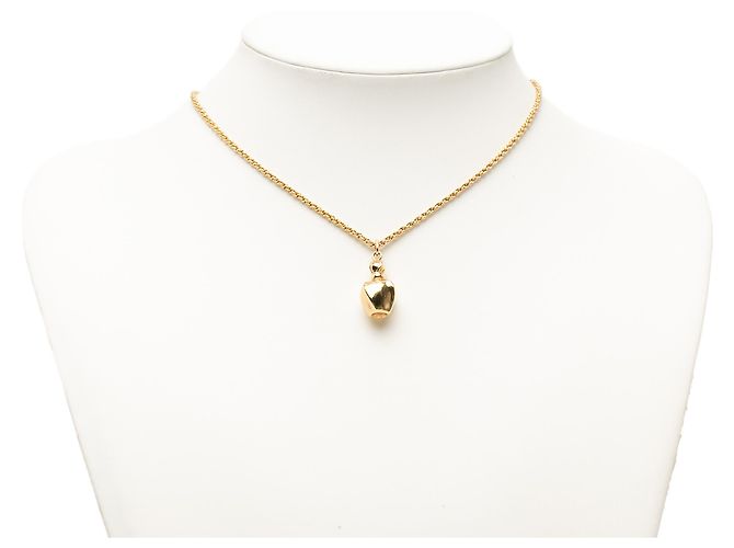 Collana con pendente flacone di profumo Dior Gold placcato oro D'oro - vista 6
