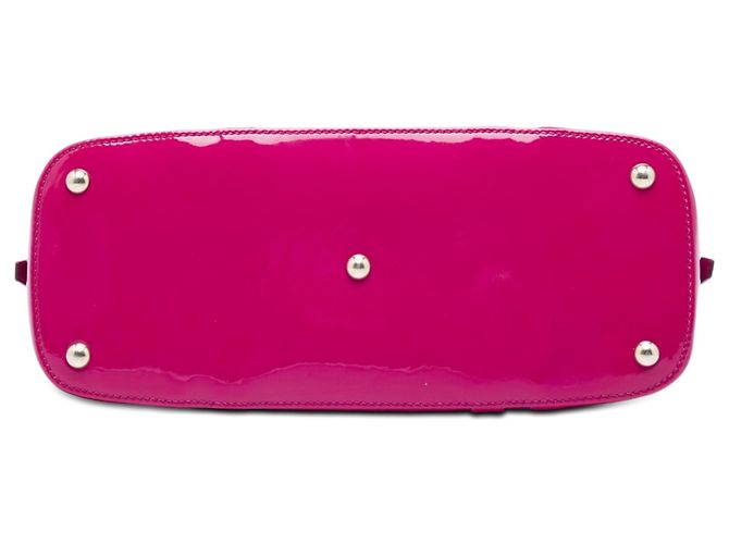 Borsa Gucci Pink Small Microguccissima in vernice Nice Dome Rosa - vista 3