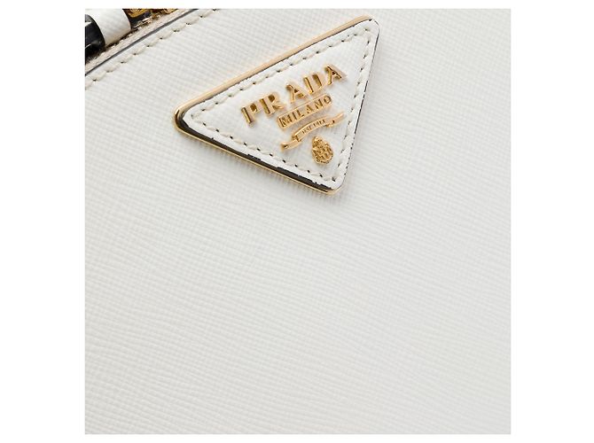 Borsa Prada White Saffiano Lux Odette Bianco - vista 5