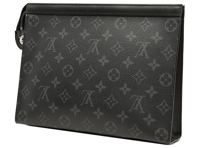Louis Vuitton Pochette Voyage MM Monogram Eclipse nero - vista 2