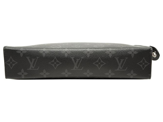 Louis Vuitton Pochette Voyage MM Monogram Eclipse nero - vista 3