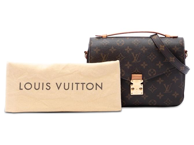 Louis Vuitton Marrone Monogram Pochette Metis - vista 7