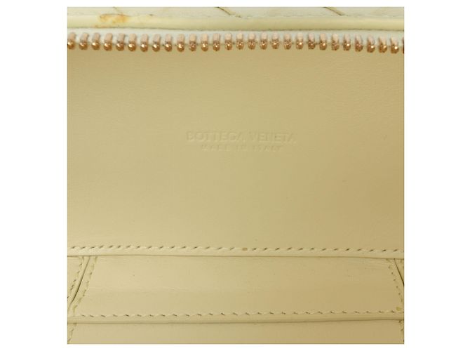 Beauty case vanity mini nappa intrecciato giallo Bottega Veneta - vista 5