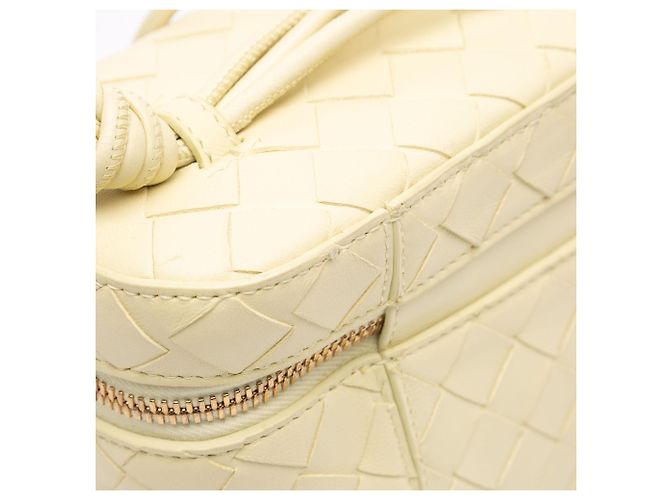 Beauty case vanity mini nappa intrecciato giallo Bottega Veneta - vista 7