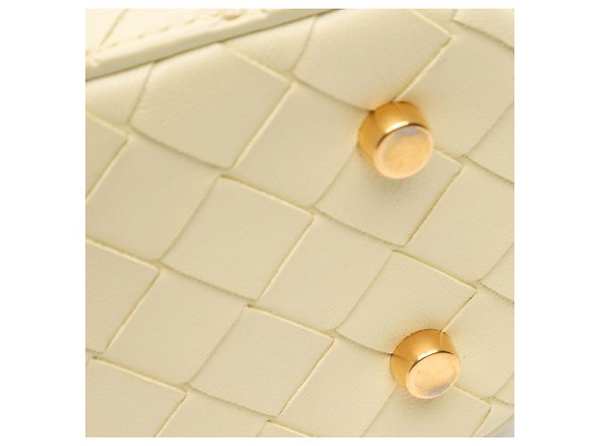 Beauty case vanity mini nappa intrecciato giallo Bottega Veneta - vista 8