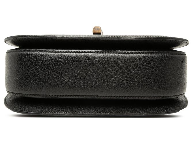 Gucci Pelle di vitello granulata nera Bamboo Night Nero - vista 3