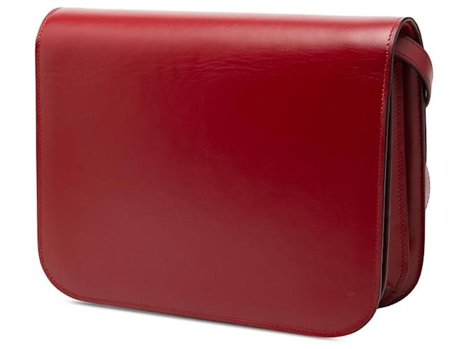 Céline Celine Red Medium Calfskin Classic Box Rosso - vista 2
