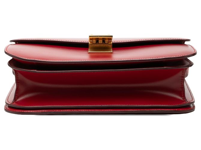 Céline Celine Red Medium Calfskin Classic Box Rosso - vista 3