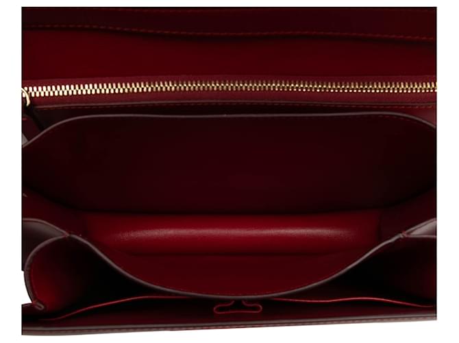 Céline Celine Red Medium Calfskin Classic Box Rosso - vista 4
