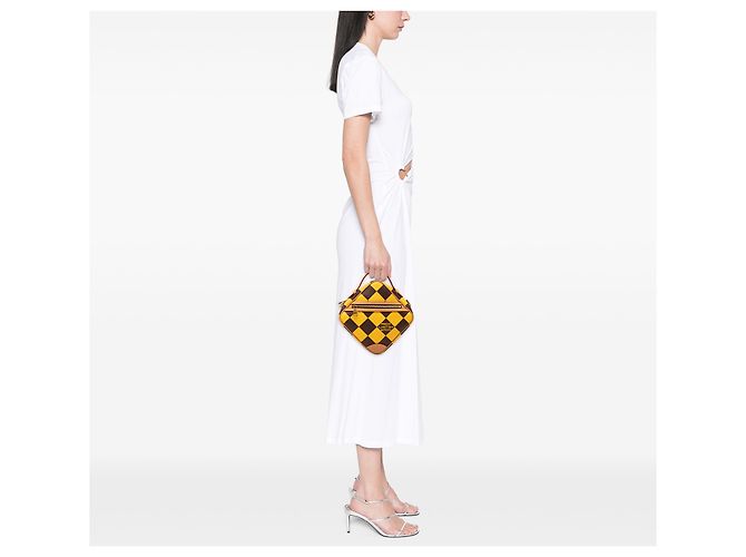 Messenger Louis Vuitton Yellow Damier Pop Chess Giallo - vista 6