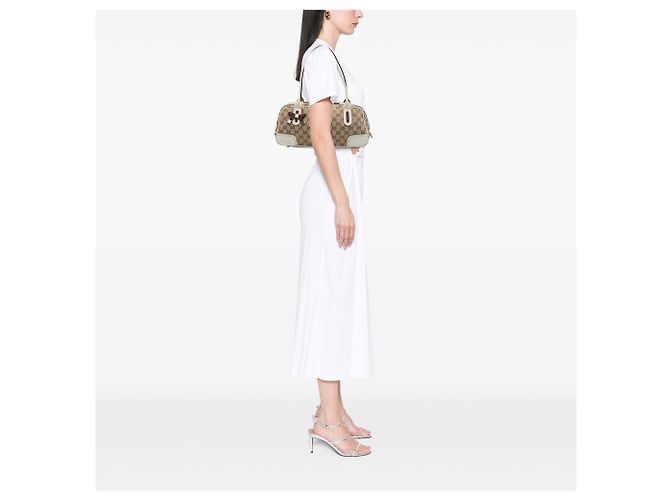 Borsa a tracolla Princy in tela GG beige Gucci - vista 6