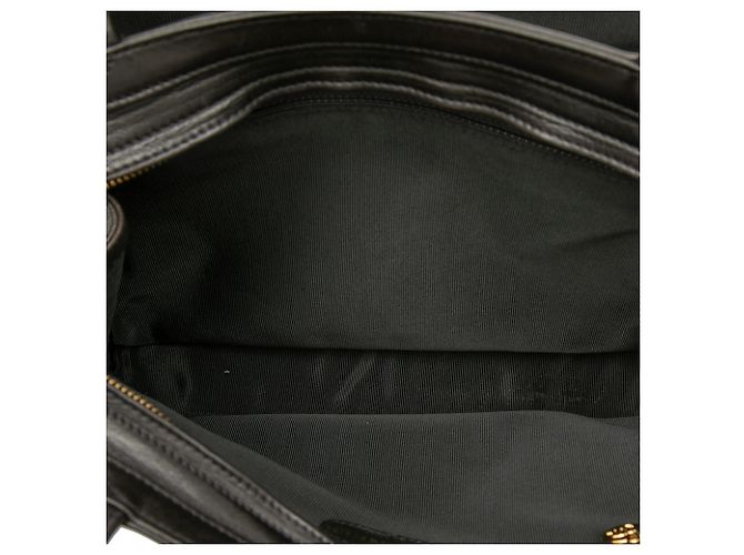 Tote Chanel Black CC Lambskin Front Zip Pocket Nero - vista 4