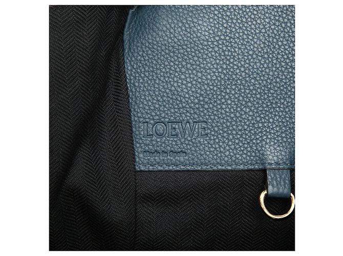Bolsa Hammock LOEWE em couro de bezerro de grão médio azul Azul escuro - vista 5