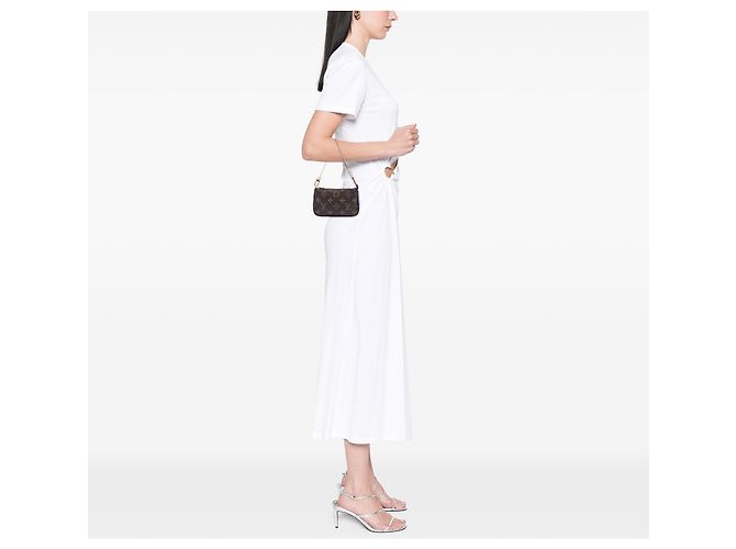 Louis Vuitton Marrone Monogram Mini Pochette Accessoires - vista 6