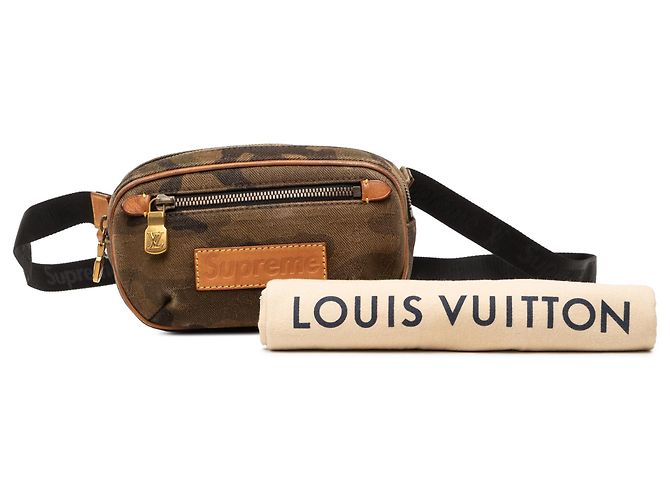 Riñonera Louis Vuitton Marrón Supreme Camouflage PM Castaño - vista 8