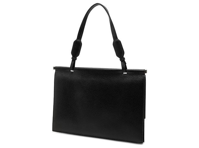 Borsa Gucci a manico in pelle granulata nera Nero - vista 2