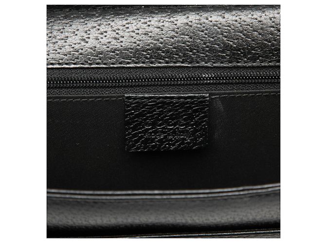 Borsa Gucci a manico in pelle granulata nera Nero - vista 5