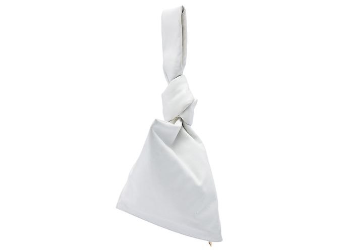 Borsa Mini BV Twist in pelle di vitello bianca Bottega Veneta Bianco - vista 2