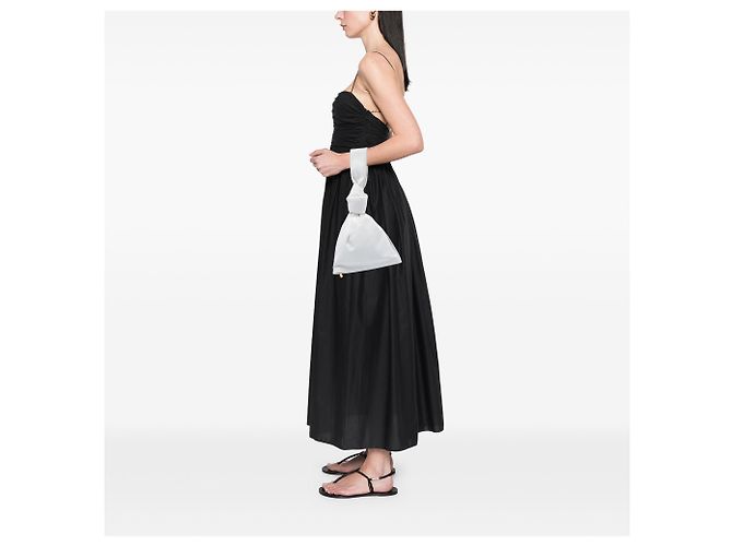 Borsa Mini BV Twist in pelle di vitello bianca Bottega Veneta Bianco - vista 5