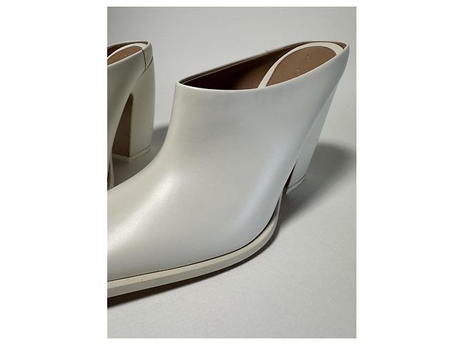 Bottega Veneta Mules Tex Pump in pelle bianca Bianco - vista 2