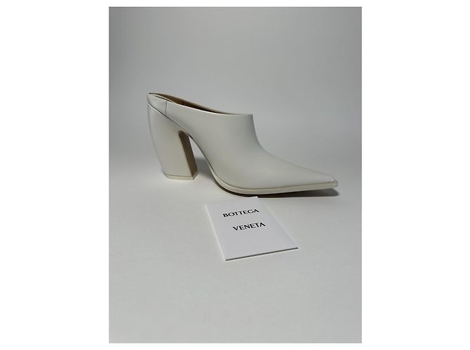 Bottega Veneta Mules Tex Pump in pelle bianca Bianco - vista 5