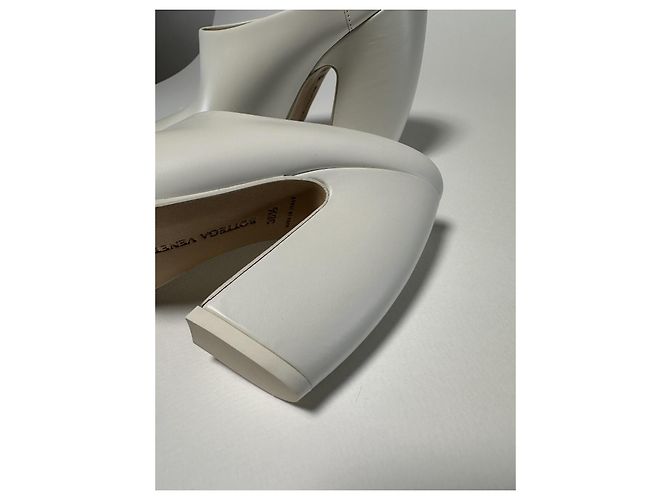 Bottega Veneta Mules Tex Pump in pelle bianca Bianco - vista 8