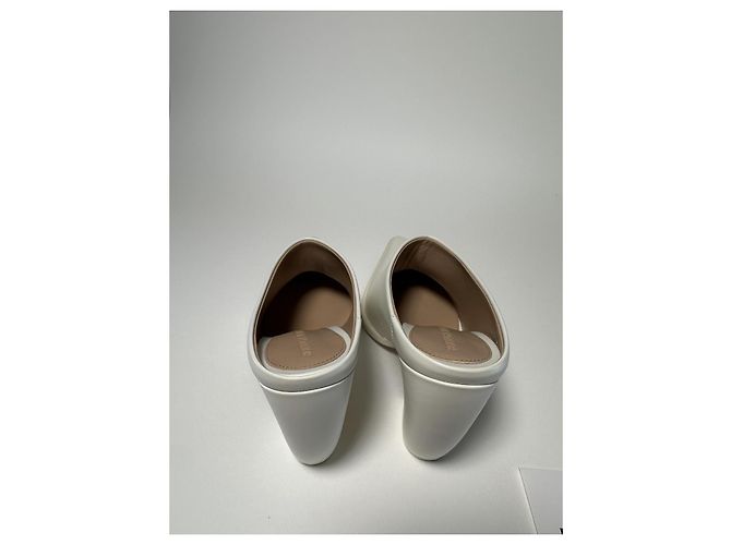 Bottega Veneta Mules Tex Pump in pelle bianca Bianco - vista 9