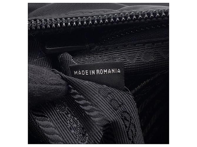 Borsa a tracolla in nylon e pelle Prada Nero - vista 10