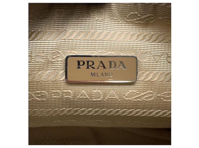 Borsa a tracolla Prada Re-Edition 2005 Re-Nylon Beige - vista 12