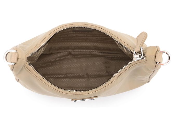 Borsa a tracolla Prada Re-Edition 2005 Re-Nylon Beige - vista 6