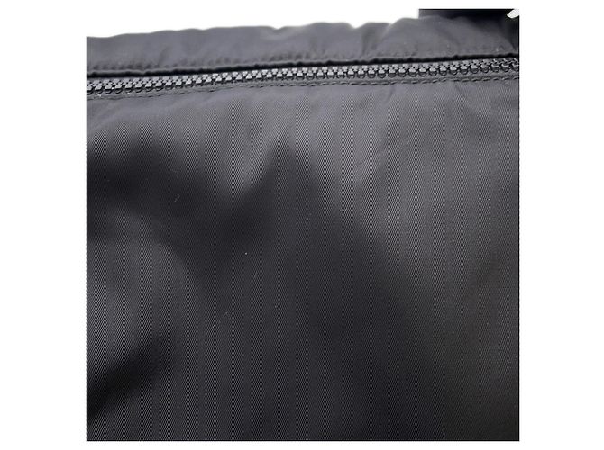 Borsa a tracolla in nylon nero e pelle Prada - vista 8