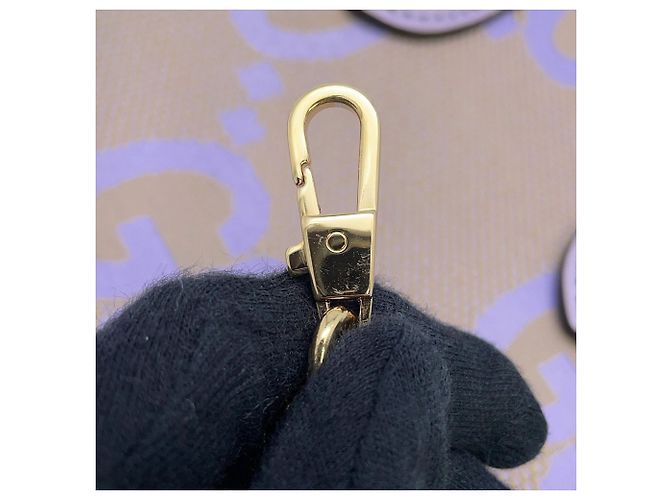 Mini borsa tote Gucci Jumbo GG Canvas Beige Porpora - vista 16